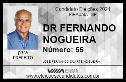 Candidato DR. FERNANDO NOGUEIRA 2024 - PIRACAIA - Eleições