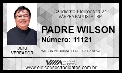 Candidato PADRE WILSON 2024 - VÁRZEA PAULISTA - Eleições