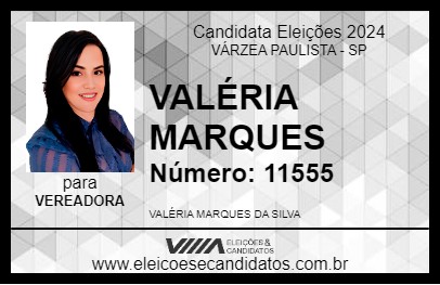 Candidato VALÉRIA MARQUES 2024 - VÁRZEA PAULISTA - Eleições