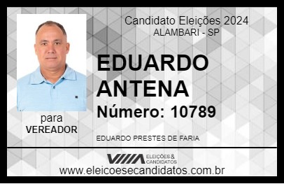 Candidato EDUARDO ANTENA 2024 - ALAMBARI - Eleições