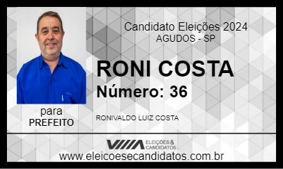 Candidato RONI COSTA 2024 - AGUDOS - Eleições