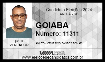 Candidato GOIABA 2024 - ARUJÁ - Eleições