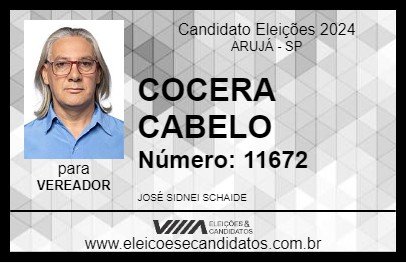 Candidato COCERA CABELO 2024 - ARUJÁ - Eleições