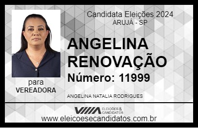 Candidato ANGELINA RENOVAÇÃO 2024 - ARUJÁ - Eleições