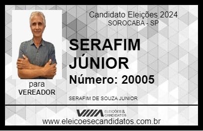 Candidato SERAFIM JÚNIOR 2024 - SOROCABA - Eleições