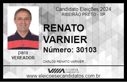 Candidato RENATO VARNIER 2024 - RIBEIRÃO PRETO - Eleições