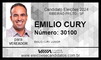 Candidato EMILIO CURY 2024 - RIBEIRÃO PRETO - Eleições