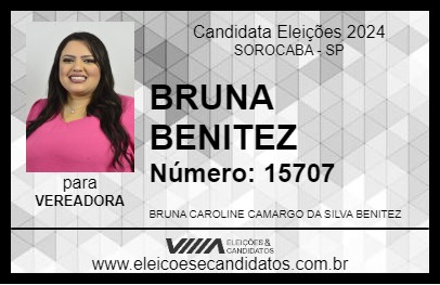 Candidato BRUNA BENITEZ 2024 - SOROCABA - Eleições