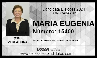 Candidato MARIA EUGENIA 2024 - SOROCABA - Eleições