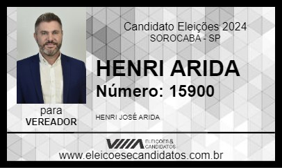 Candidato HENRI ARIDA 2024 - SOROCABA - Eleições