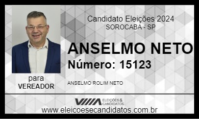 Candidato ANSELMO NETO 2024 - SOROCABA - Eleições