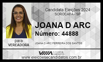 Candidato JOANA D ARC 2024 - SOROCABA - Eleições