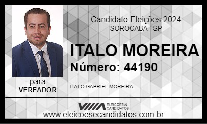 Candidato ITALO MOREIRA 2024 - SOROCABA - Eleições