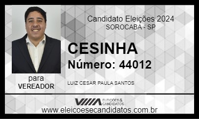 Candidato CESINHA 2024 - SOROCABA - Eleições