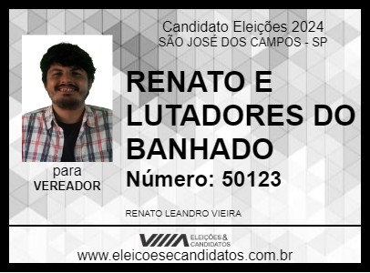 Candidato RENATO E LUTADORES DO BANHADO 2024 - SÃO JOSÉ DOS CAMPOS - Eleições