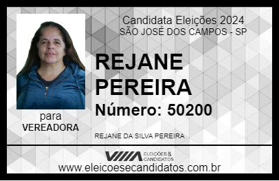 Candidato REJANE PEREIRA 2024 - SÃO JOSÉ DOS CAMPOS - Eleições