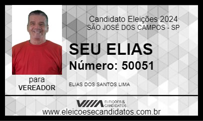 Candidato SEU ELIAS 2024 - SÃO JOSÉ DOS CAMPOS - Eleições