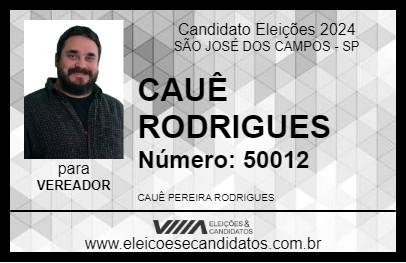 Candidato CAUÊ RODRIGUES 2024 - SÃO JOSÉ DOS CAMPOS - Eleições