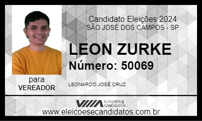 Candidato LEON ZURKE 2024 - SÃO JOSÉ DOS CAMPOS - Eleições