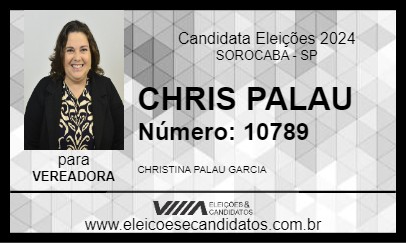 Candidato CHRIS PALAU 2024 - SOROCABA - Eleições