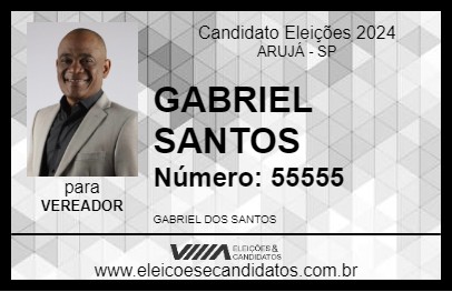 Candidato GABRIEL SANTOS 2024 - ARUJÁ - Eleições