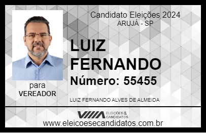 Candidato LUIZ FERNANDO 2024 - ARUJÁ - Eleições