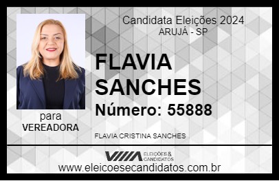 Candidato FLAVIA SANCHES 2024 - ARUJÁ - Eleições