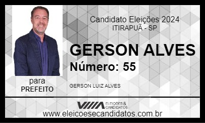 Candidato GERSON ALVES 2024 - ITIRAPUÃ - Eleições