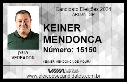 Candidato KEINER MENDONCA 2024 - ARUJÁ - Eleições