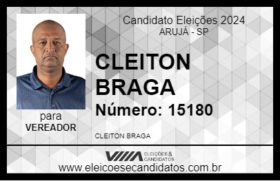 Candidato CLEITON BRAGA 2024 - ARUJÁ - Eleições