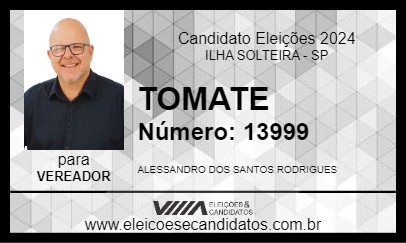 Candidato TOMATE 2024 - ILHA SOLTEIRA - Eleições