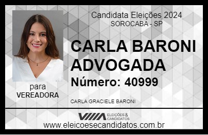 Candidato CARLA BARONI ADVOGADA 2024 - SOROCABA - Eleições