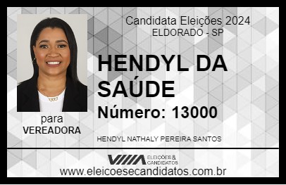 Candidato HENDYL DA SAÚDE 2024 - ELDORADO - Eleições