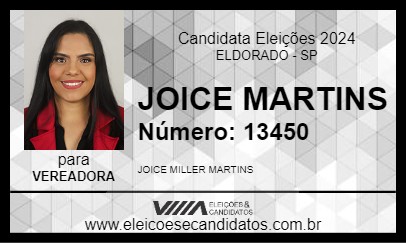 Candidato JOICE MARTINS 2024 - ELDORADO - Eleições