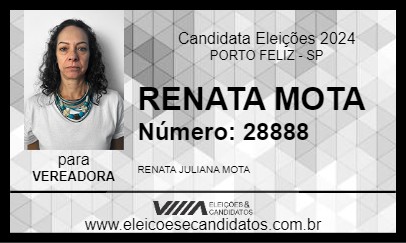 Candidato RENATA MOTA 2024 - PORTO FELIZ - Eleições