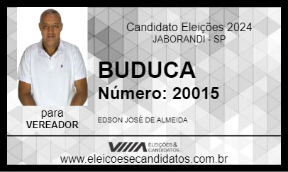 Candidato BUDUCA 2024 - JABORANDI - Eleições