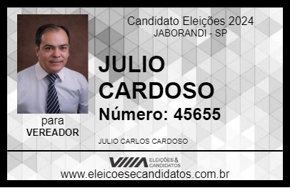 Candidato JULIO CARDOSO 2024 - JABORANDI - Eleições