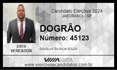 Candidato DOGRÃO 2024 - JABORANDI - Eleições