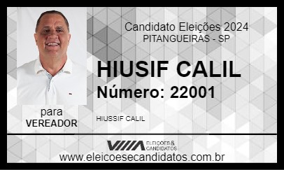 Candidato YOU CALIL 2024 - PITANGUEIRAS - Eleições