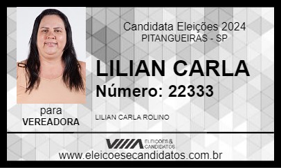 Candidato LILIAN CARLA 2024 - PITANGUEIRAS - Eleições