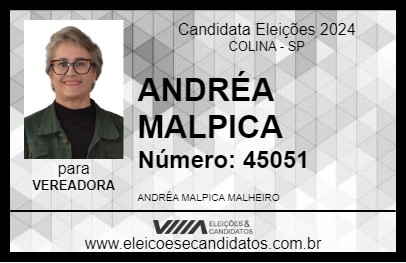 Candidato ANDRÉA MALPICA 2024 - COLINA - Eleições