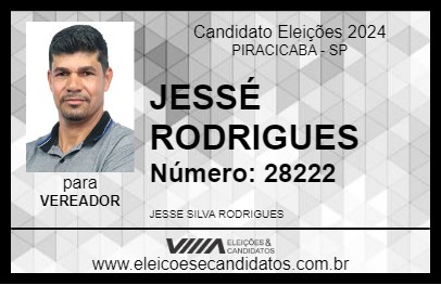 Candidato JESSÉ RODRIGUES 2024 - PIRACICABA - Eleições