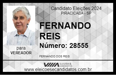 Candidato FERNANDO REIS 2024 - PIRACICABA - Eleições