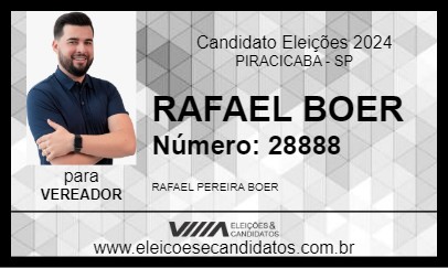 Candidato RAFAEL BOER 2024 - PIRACICABA - Eleições