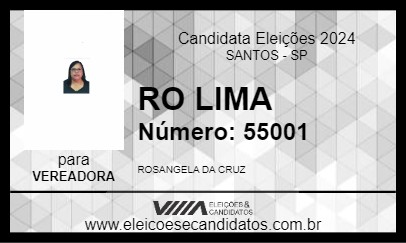 Candidato RO LIMA 2024 - SANTOS - Eleições