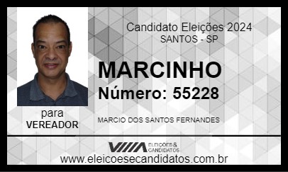 Candidato MARCINHO 2024 - SANTOS - Eleições