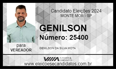 Candidato GENILSON 2024 - MONTE MOR - Eleições