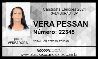 Candidato VERA PESSAN 2024 - SALMOURÃO - Eleições