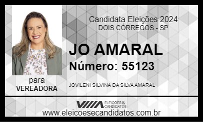 Candidato JO AMARAL 2024 - DOIS CÓRREGOS - Eleições