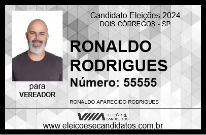 Candidato RONALDO RODRIGUES 2024 - DOIS CÓRREGOS - Eleições